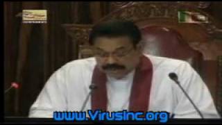 Sri Lankan President Mahinda Rajapaksha Addresses The Nation Tamil Version Part 13 [upl. by Nivad]