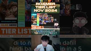 ROAMER TIER LIST NOV 2024 [upl. by Purcell]