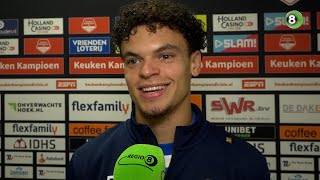 Tristan van Gilst na De GraafschapFC Dordrecht IK had nog meer goals kunnen maken [upl. by Anaud]