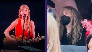 Stevie Nicks Reacts to Taylor Swifts Tribute to Her During Dublin Eras Show [upl. by Doraj]