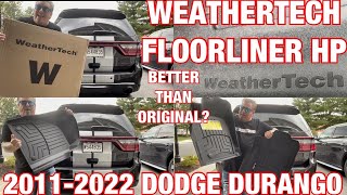 WEATHERTECH FLOORLINER HP for the 2011  2024 DODGE DURANGO  Unboxing  Installation amp Review 😎👍 [upl. by Losiram]