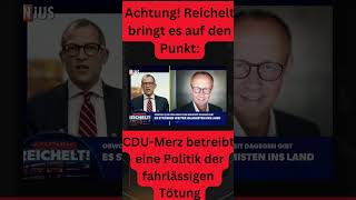 Achtung Reichelt quotFriedrich Merz betreibt eine Politik der fahrlässigen Tötungquot satire short [upl. by Aonian470]