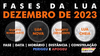 Fases da Lua em dezembro de 2023 [upl. by Shulman331]