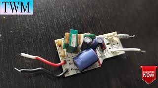 LED DRIVER REPAIR 9 WATT LOW VOLTAGE PROBLEM AND TRANSFORMER COIL PROBLEM TECHWITHMANISH1989 [upl. by Baird]