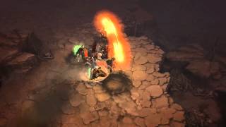 Diablo 3 Barbarian Seismic Slam Skill [upl. by Ecylla733]