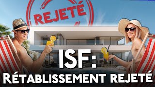 ❌ Rétablissement de lISF  Cest NON  Rejeté par lAssemblée Nationale [upl. by Adelheid]