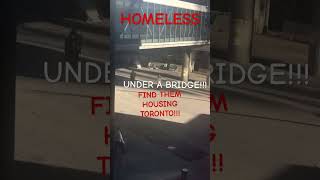 sad homeless toronto canada housing house danger help city ontario transit train tent [upl. by Malca]