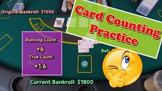 Blackjack Card Counting Practice Lets improve blackjack skills [upl. by Trovillion]