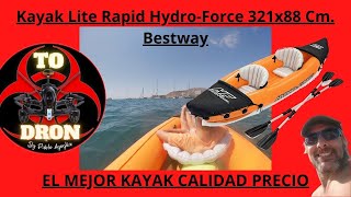 MEJOR KAYAK INFLABLE  INCHABLE DEL MOMENTO Kayak Lite Rapid HydroForce 321x88 Cm Bestway [upl. by Tymothy]