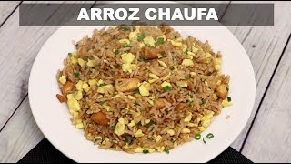 ARROZ CHAUFA DE POLLO  Como hacer Arroz chaufa peruano  RECETA PERUANA  Sabroso [upl. by Talmud528]