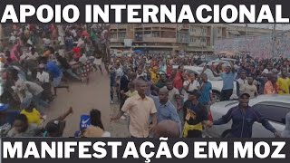 IMPRENSA INTERNACIONAL APOIA MANIFETAÇÃO EM MOÇAMBIQUE [upl. by Einapets51]