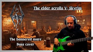 The elder scrolls V Skyrim  The bannered mare Bass cover [upl. by Alikat]