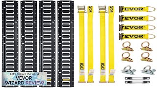 VEVOR E Track TieDown Rail Kit 18PCS 5FT ETracks Set Includes 4 Review [upl. by Anaidni550]