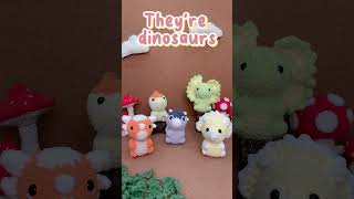 Tiny Dino Buddies  amigurumipattern pattern crochet dinosaurs [upl. by Anomar]