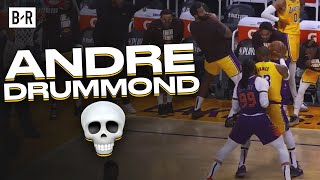 Watch Andre Drummond Impersonate LeBron James From Lakers Bench [upl. by Mahmud570]