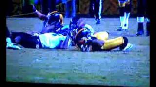 Steelers Big Hit on Ravens 11809 AFC Championship game [upl. by Benjy840]