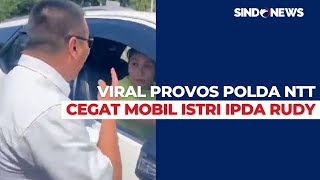 DetikDetik Mobil Istri Ipda Rudy Soik Dicegat Provos Polda NTT di Jalan [upl. by Elbertine]