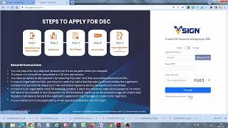 Vsign DSC Application and Download process  VSign DSC creation and download process [upl. by Eselahs119]