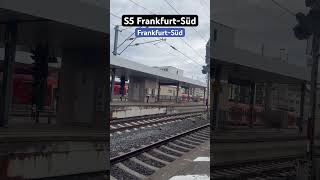 FrankfurtSüd Einfahrt RB423S5➡️FrankfurtSüd🔄Friedrichsdorf br423 sbahn shorts [upl. by Normie]