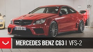 Mercedes Benz C63 AMG Black Series  quotCrimsonquot  Vossen 20 VFS2 [upl. by Tenej416]