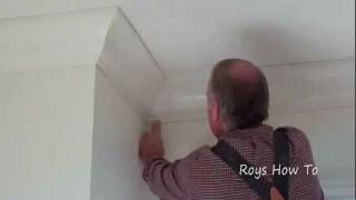 How To Install Ceiling Crown Molding [upl. by Neillij]