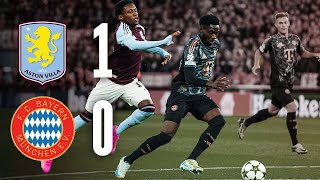 Historic winning streak ends in England  Aston Villa  FC Bayern 10  Highlights amp Interviews UCL [upl. by Dimitry566]