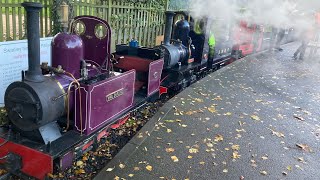 Swanley New Barn Railway last train of the 2023 season TRIPLE HEADER [upl. by Flavius551]