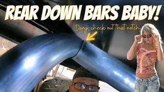 1955 Chevy NHRA Roll Bar Install  Bent Rear Down Bars and More [upl. by Aneez35]