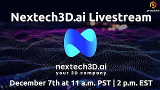 Proactive Presents  A Livestream Event as Nextech3Dai announces Map D Boost Program [upl. by Dyan572]