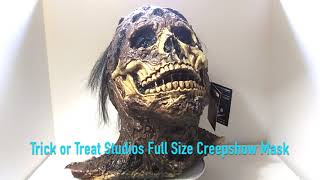 Trick or Treat Studios Full Size Creepshow Birthday Cake Zombie Mask with Rotting Skull and Maggots [upl. by Nyletak]