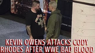 Kevin Owens attacks Cody Rhodes after WWE Bad Blood FULL Brawl [upl. by Irma]