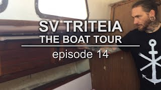 Sailing Vessel Triteia  The Boat Tour  Episode 14  A look at my 1965 Alberg 30 [upl. by Queri]