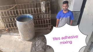 tiles adhesive mixing 👍👍👍👍👍 [upl. by Arit]