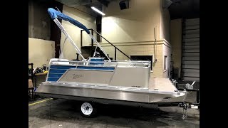 2019 Paddle King Lo Pro Angler w 20 HP EFI Champagne amp sky blue [upl. by Reywas325]