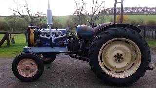 Fordson major 6 cylinder converted tractor first run [upl. by Eimoan246]