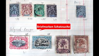 Briefmarken Briefe wertvoll Schatzsuche in einem Briefmarkenalbum mit viel Klassik Alle Welt [upl. by Aruasi]