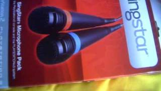 Singstar wired microphones for Playstation 2 amp 3 Unboxing [upl. by Kcirdnek]