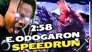 MHWI 258 Ebony Odogaron Longsword Speedrun TA Rules [upl. by Daraj]