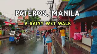 A rainy wet walk experience in Pateros Metro Manila Philippines [upl. by Lotsyrc808]