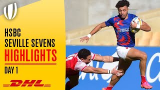 Seville Day 1 Mens Sevens Highlights [upl. by Yerdua]