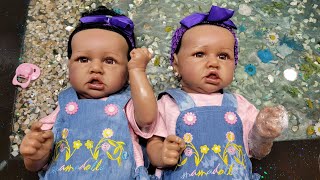 Realistic Reborn Doll African American Amazon UnboxingReview [upl. by Atinahc664]