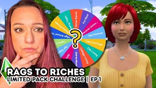 NEW Rags to Riches Series in Sims 4  Limited Pack Challenge [upl. by Mercie466]