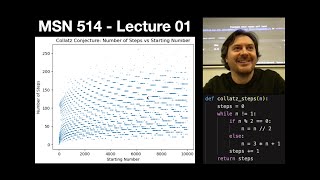 MSN 514  Lecture 01 Collatz conjecture Euler method Verlet integration [upl. by Kylie]