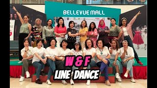 W amp F Line Dance Choreographed by Jun Andrizal amp Lily Kho INA [upl. by Anaerdna]