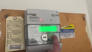 Secure Liberty 100 Electricity Meter  How to get a meter reading [upl. by Euqinot]