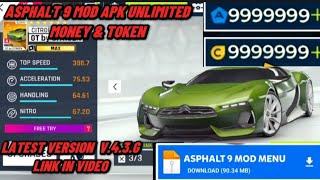 TUTORIAL Asphalt 9 Legends Mod Apk v420g  Unlimited Money Tokens amp Speed Pack [upl. by Lucia756]