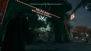 BATMAN ARKHAM KNIGHT Miagani Botanical Gardens Militia Checkpoint [upl. by Eak]