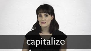 How to pronounce CAPITALIZE in British English [upl. by Ilocin]