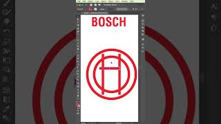 Bosch Logo Design In Illustrator illustrator adobeillustratortutorial illustratortechniques [upl. by Ynaffi]