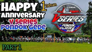 ANNIVERSARY V SERIES PONDOK GEDE  YAMAHA V75  80 KUMPUL JADI SATU DARI SELURUH INDONESIA [upl. by Luce]